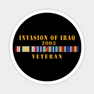 AFR -  Iraq Invasion Veteran  w ARR GWOT-GWOTEM Magnet